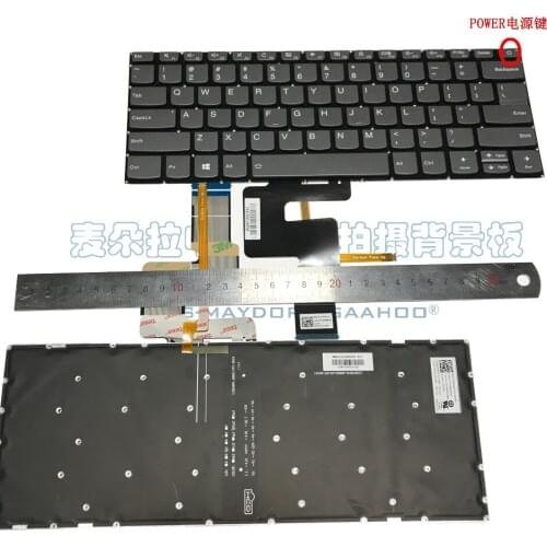 Laptop keyboard for LENOVO YOGA120S-14IAP 320S-14IKB 520S-14 720S-15 FLEX5-14 also US Backlight keyboard type power GRAY