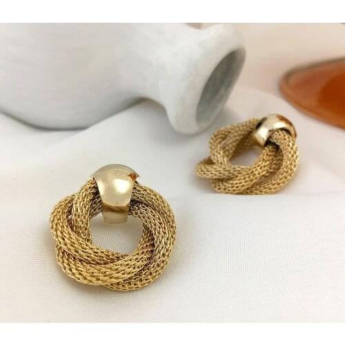 Women's Gold Earrings Monlansher China