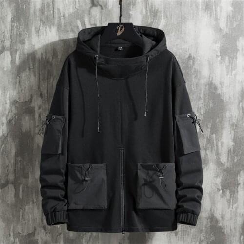 Men Hooded Hoodies 2021 Spring Autumn Mens Oversized Korean Harajuku Sweatshirts Solid Women Hoodie Streetwear Clothes