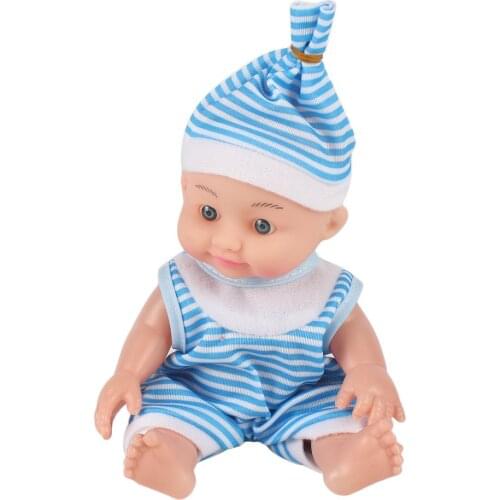 Simulated Baby Soft Silicone Body Dressing Cloth Doll Realistic Newborn Doll Parenting Toy for Kids Education Toy