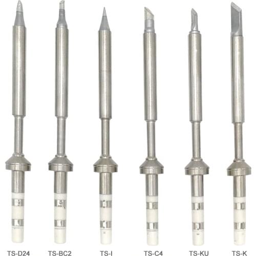 2019 Quicko TS Soldering Iron tips for TS100 MINI solder station Lead Free Electric Soldering Iron Tip K/KU/D24/BC2/C4/B2/I