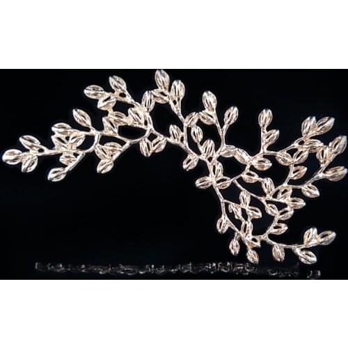 2019New 10Pcs Phoenix alloy branches alloy button for bridal headdress leaves ancient style jewelry hair accessories HZ448