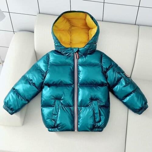 New Fashion children jacket Outerwear Boy and Girl autumn Warm Down Hooded Coat teenage parka kids winter jacket Parkas