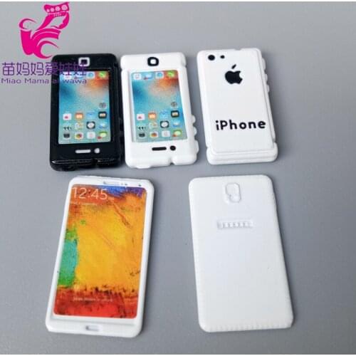 Charm phone mini mobile for 1/6 1/8 ob11 bjd barbie blythe licca doll use mini doll house decoration