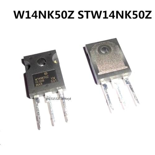 Original New 5pcs/ W14NK50 W14NK50Z STW14NK50Z TO-247 TO247 14A500V