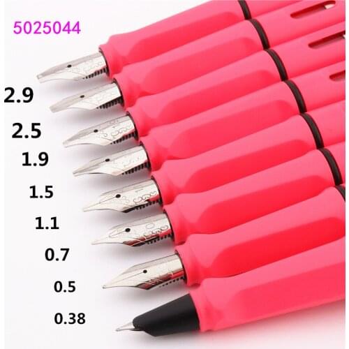 High quality 001 Pink 0.38/ 0.5/0.7/1.1/1.5/1.9/2.5/2.9mm Nib Fountain Pen for writing school Student office stationery ink pens