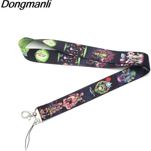 M1501 DMLSKY Cartoon Strap Creative theme Hand Wrist For Mobile Phone USB ID Badge Holder Clip Lanyard for necklace