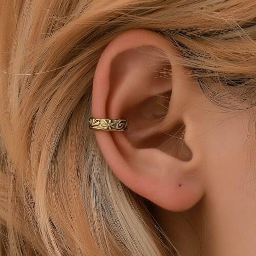 Stainless Steel Earrings No Pierced Non-piercing Earcuff Ear Clip Earrings Without Piercing Street Pop Punk Jewelry