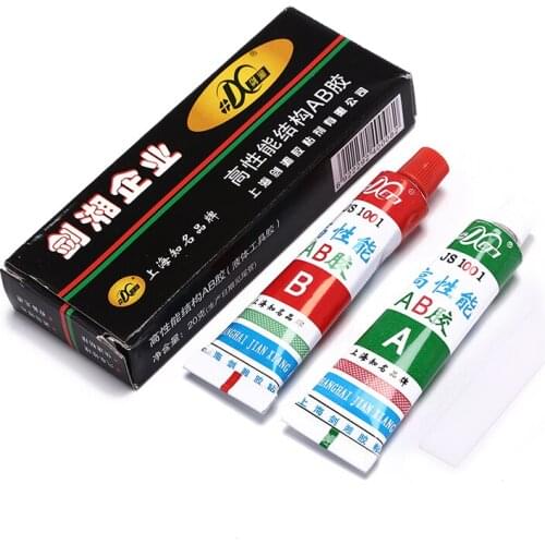 20g Super AB Glue Strong Cyanoacrylate Liquid Epoxy Resin Leather Rubber Epoxy Adhesive Metal Glass Wood Stationery Store Kit