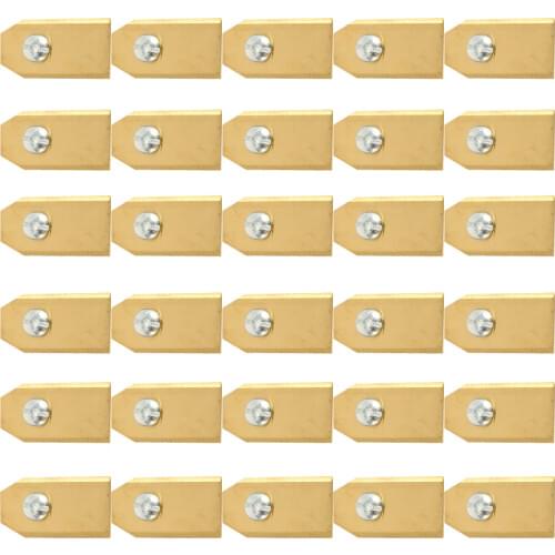 0.75MM Titanium Coated stainless steel Lawn Mower Blade Replacement + Screw Parts for Husqvarna Automowe tools 18/30/50/100pcs