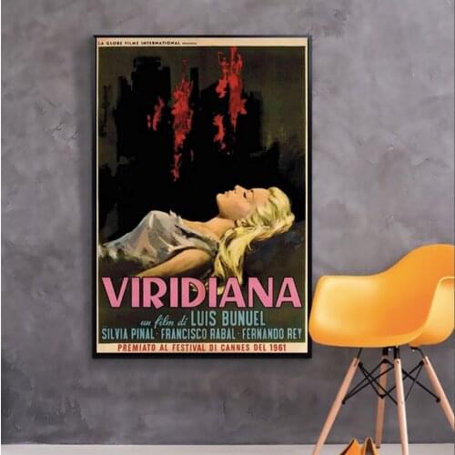 Viridiana Luis Bunuel Silvia Pinal Spain Spainish Movie Film Decorative Poster Wall Canvas Sticker Home Decor Gift