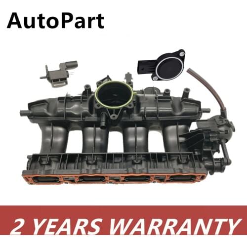 Intake Manifold With Solenoid Valve&Sensor For VW GTI Jetta Passat Beetle For Audi A3 2.0T 06J133201BD 037906283C 07L907386A