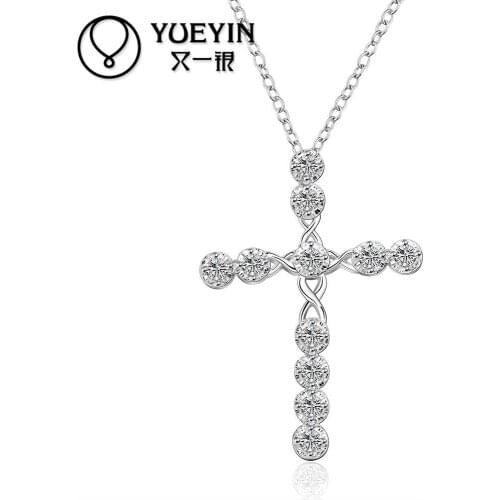 Silver plated pendant Necklaces for women Wedding jewelry bijoux heart for gift