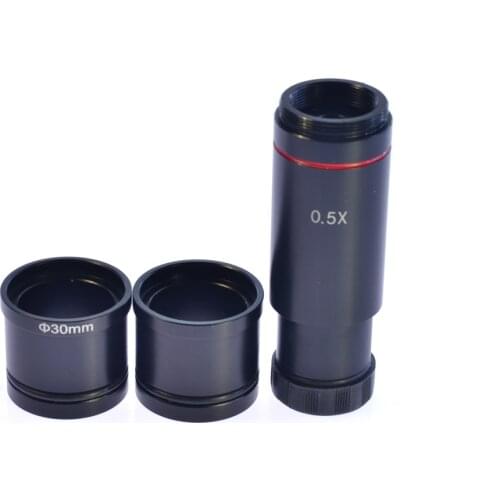 0.5X C mount Eyepiece Lens 4 CCD Camera to Microscope adapter 23mm 30mm 30.5mm