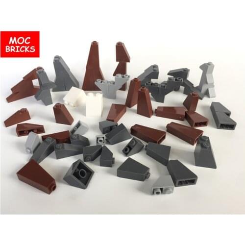 10pcs/lot MOC Bricks Inverted Slope Bricks & Slope Bricks DIY Educational Building Blocks Action Figure Children gifts