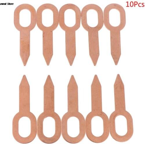 10pcs Puller kit Dent Removal Washer Tool Copper Plated Oval Dent Puller Rings Car Body Paintless Dent Lifter Repair Tool