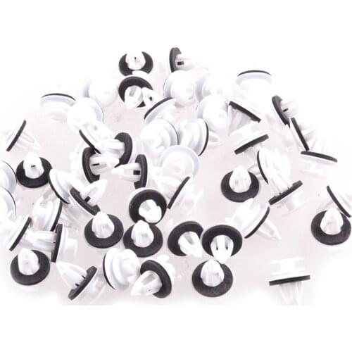 50pcs/Set Door Trim Panel Fastener Retainer Clips with Seal Ring Car Accessories Fit for BMW E34 E36 E38 E39 E46 X5 M3 M5 Z3