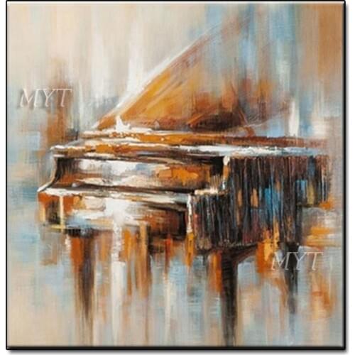 The Piano Abstract Oil Painting Hand-painted Wall Art Home Decor Picture Modern Hand Painted Oil Painting On Canvas No Framed