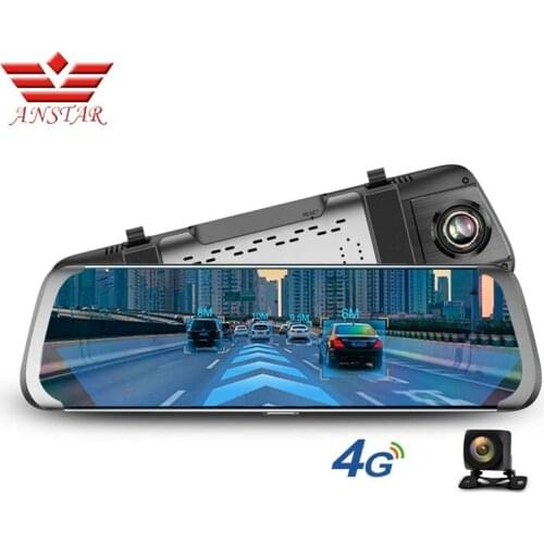 ANSTAR 4G ADAS Car DVR Android 10" IPS Stream RearView Mirror FHD 1080P Dash Cam Camera WiFi GPS Video Recorder Registrar 2019
