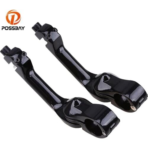 POSSBAY 1-1/4'' 32mm Motorcycle Footrest Universal for BMW f800gs for Honda Shadow 750 Highway Engine Guard Foot Pegs Mount Kit