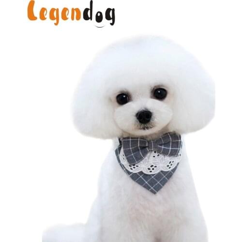 Dog Bandana Cute Lace Small Pet Neckerchief Adjustable Kitten Collar Cat Bib Pet Collar Puppy Scarf Decor Dog Accessories