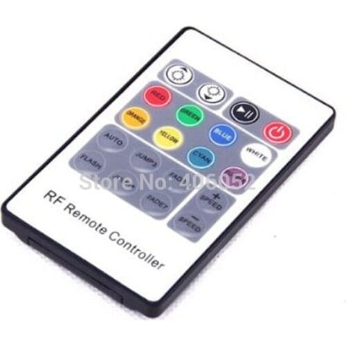 5-24V 20 Keys Wireless RF Remote RGB LED Controller Mini LED Strip Dimmer for LED Strip 5050 3528 100set/lot