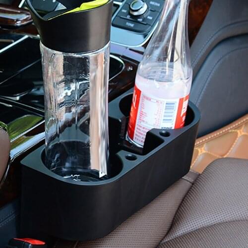 Cnwagner Car Cup Holder Multifunction Vehicle Seat Gap Cup Drink Bottle Can Phone Storage Holder Stand Box Interior Accessories
