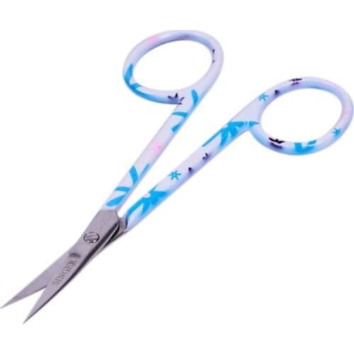 Singer Curled Type Color Nickel Embroidery Scissors 4 "Free Fast Shipping From Turkey