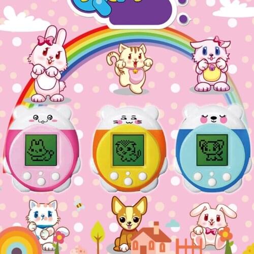 Pet Electronic Motion Cute Intelligence Toy Game, Dog/Cat Live in Motion Electronic Pet Machine for Kids or Toddlers