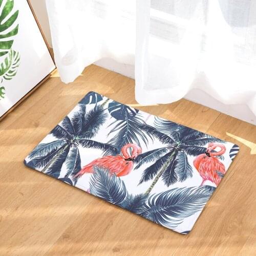 Flamingos Floor Mats Living Rooms Anti-slip Carpet for Bedroom Kitchen Bathroom Rug Welcome Mats for Front Door