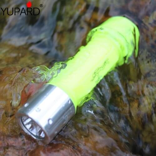 YUPARD Q5 LED diver Waterproof Underwater Diving Flashlight Lamp light outdoor Torch 3 Mode 18650/AAA battery camping lantern
