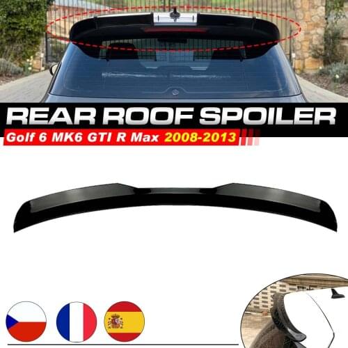 Glossy Painted Rear Roof Spoiler For VW Golf 7 MK7.5 VII GTI R GTD 2014-2019
