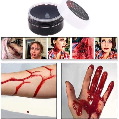 Thick Blood 1 Oz Fake Paint Oil Fake Clot Blood Gel Makeup Blood Gel Vampires Scars Halloween Bruises For Halloween Cosplay