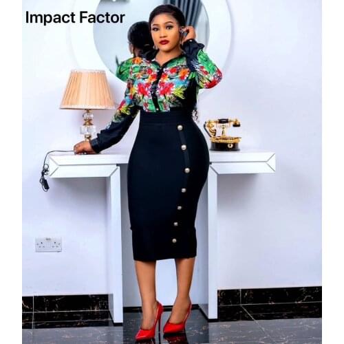 Impact Factor Pencil Skirts With Flowers