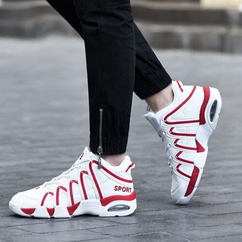 Hot Trend Red Couple Shoes Air Men Shoes Breathable PU Man Sneakers Fashion Lovers Air Running Shoes Men Zapatillas De Deporte