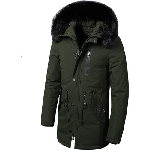 Europe Size Winter Jacket Coat Men Thick 2019 Warm Parkas For Men New Casual Homme Jacket Warm Clothes -30 Degree Top Coats 2XL