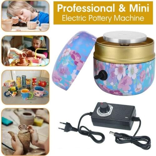 Mini Pottery Art Machine Electric Pottery Wheel Machine Work Clay Art Craft Diy Electric Pottery Wheel Plateau Tournant