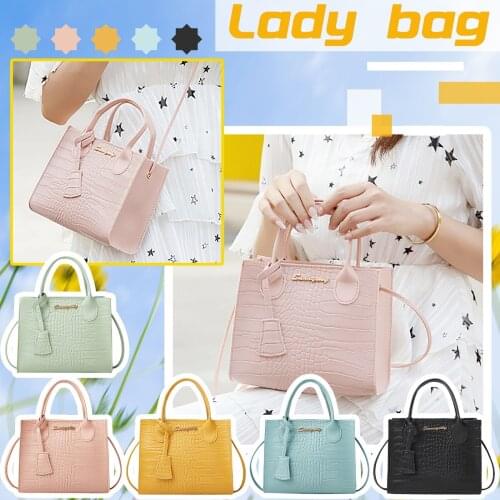 Fashion Women Pu Leather Stone Pattern Shoulder Crossbody Messenger Bag Casual Ladies Pure Color Chain Mini Saddle Handbag Purse