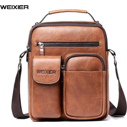 Men Bags Shoulder Bags Crossbody Bag Multi-function Men Handbags Capacity PU Leather Bag For Man Messenger Bags Tote Bag