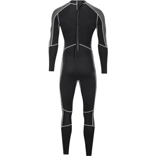 3MM Neoprene Wetsuit Men Scuba Diving suit deep spearfishing wear Snorkeling Surfing one piece suit winter thermal swimsuit