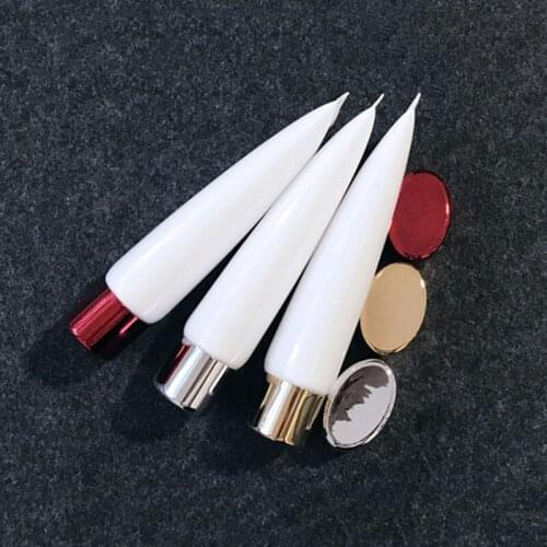 Wholesale 100ml White Flat Hose Cream Bottles Eye Cream Soft Tubes Creamy Make Up Base Containers Cosmetic Refillable Tubes