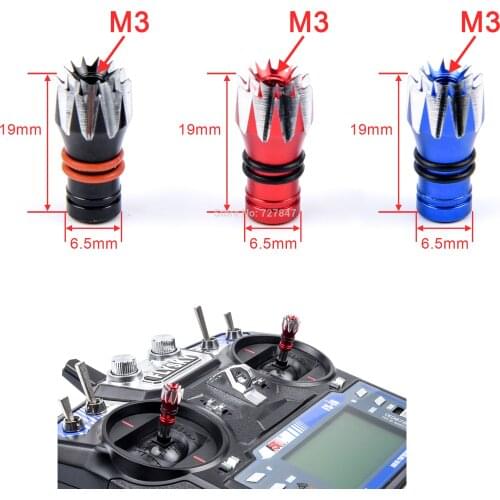 3D Flying M3 3mm Rocker Head Transmitter Stick Ends Remote Controller For Flysky I6 I6X I6S / Frsky Taranis QX / X7 Transmitter