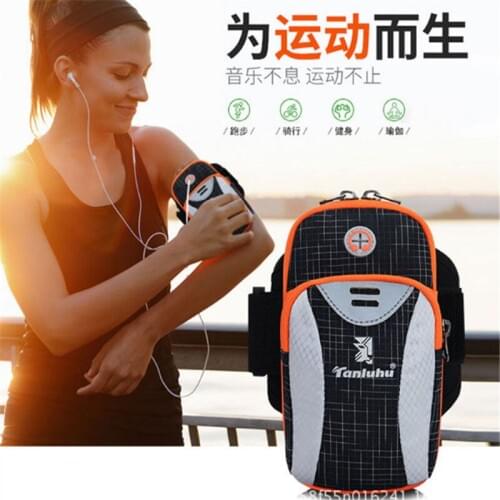 Running Bag TANLUHU 382 Nylon Sports Bag For Mobile Phone Case Men Women Adjustable Wrist Bag Arm Bag