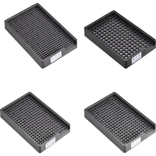 Uxcell Anti-Static ESD Hard Plastic Screws Storage Tray Holder Organizer High Hardness Anti-Fall Wear Resistance Long Life