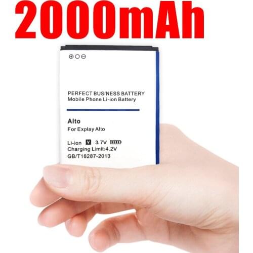 2000mAh Replacement Battery for Explay Alto Bateria Baterij Mobile Phone Batteries