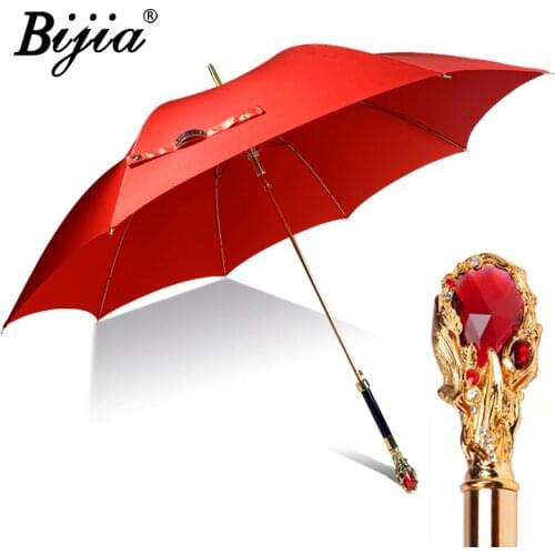 Women Outdoor Umbrella Long Handle Business Adult Windproof Uv Protection Large Umbrella Fashion Guarda Chuva Rain Gear BD50UU