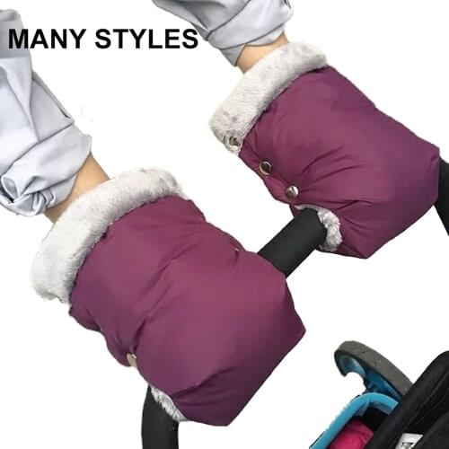 Winter Warm Stroller Gloves Mittens Pushchair Hand Muff Waterproof Pram Accessory Mitten Baby Buggy Clutch Carts Outdoor Gloves