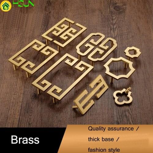 1 PC Various styles Solid Brass Cabinet Knobs and Handles Drawer Furnitures Cupboard Wardrobe Vintage Knobs Door Pull Handles