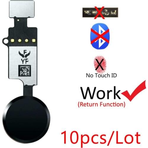 10pcs/lot Newest Universal Home Button Flex Cable for iPhone 7 8 Plus Menu Keypad Return On Off Fuction Solution