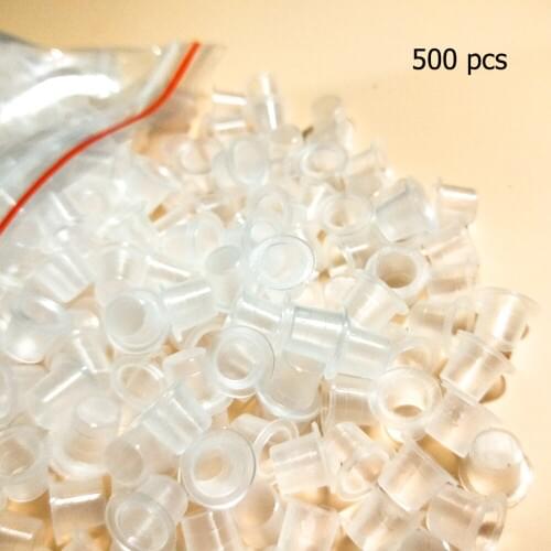 500pcs/lot Plastic Tattoo Ink Cups L/M/S Permanent Makeup Tattoo Pigment Containers Disposable Tattoo Pigment Holders/Cups